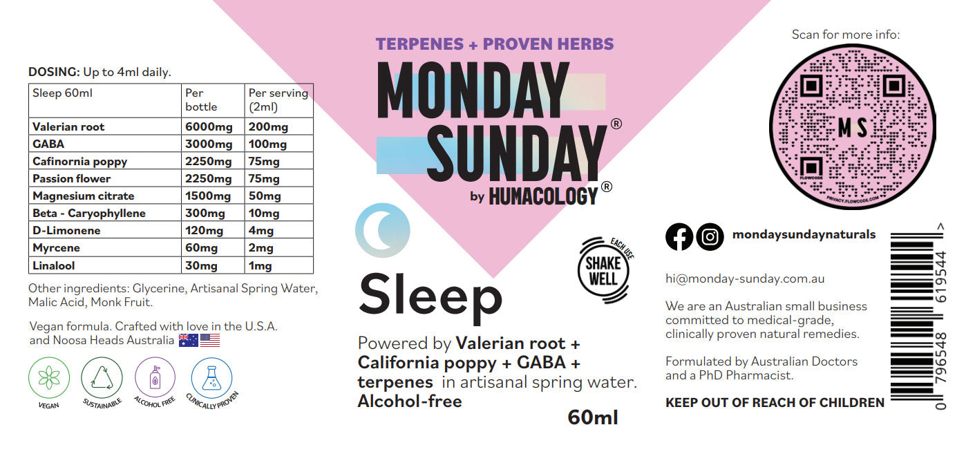 Monday Sunday Sleep Tincture